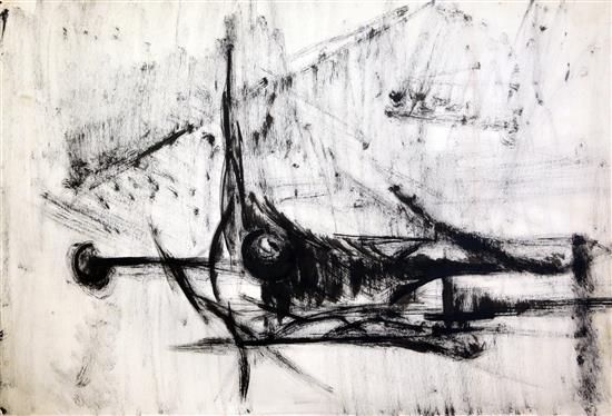 § John Tunnard (1900-1971) Stylised bird form 22 x 15in.